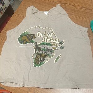Out of Africa Graphic Vintage Tank Top